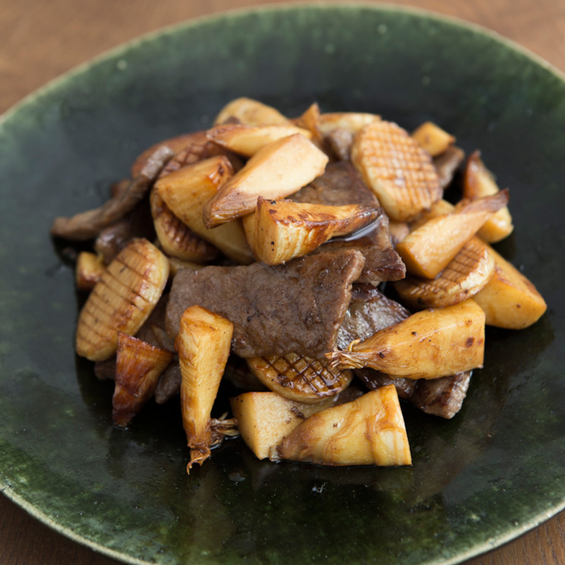 たけのこと牛肉の炒め物