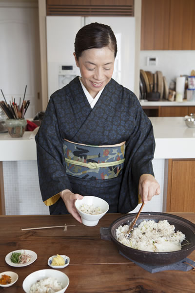 秋刀魚ごはんを炊く